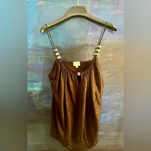 Ella Moss Elegant Shimmer Top w Beads